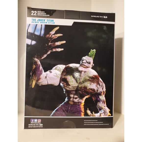 McFarlane DC Multiverse Titan Joker Arkham Asylum Megafig  DC Multiverse THE JOKER TITAN 12” MegaFigure Batman Arkham Asylum